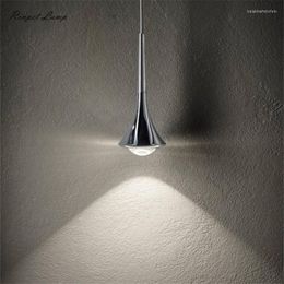 Hanglampen Noordse lamp Moderne LED -lichten eenvoudig voor trap kroonluchters loft meteoor doucheglas thuis decoratie