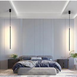 Pendents lampes nordiques LED Chandelier tête de lit pour chambre à coucher décoration de salon