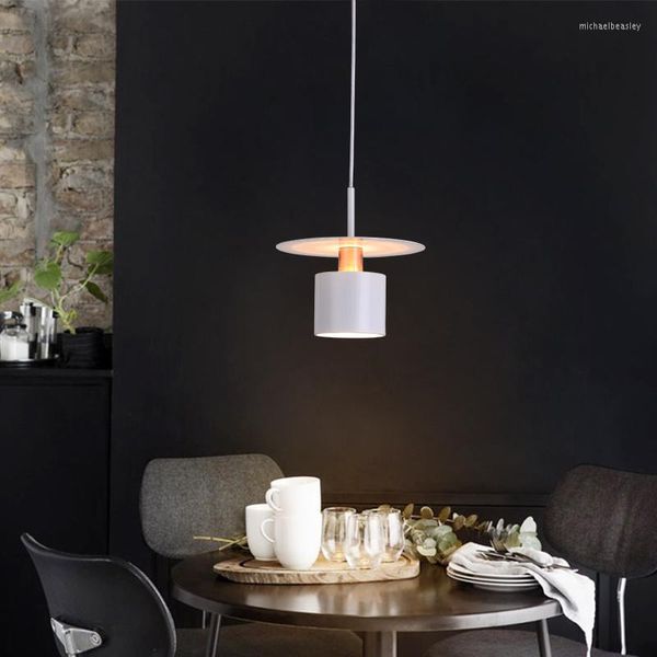 Lampes suspendues nordique Led lustre en cristal Vintage rond fer verre boîte lumière maison déco éclairage Luminaria De Mesa