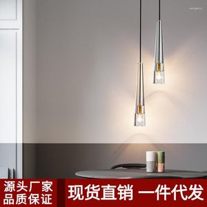 Lampes suspendues Nordic Led Cristal Fer Éclairage Industriel Plafond Cuisine Îlot Déco Maison Lustre Suspension Décor Marocain