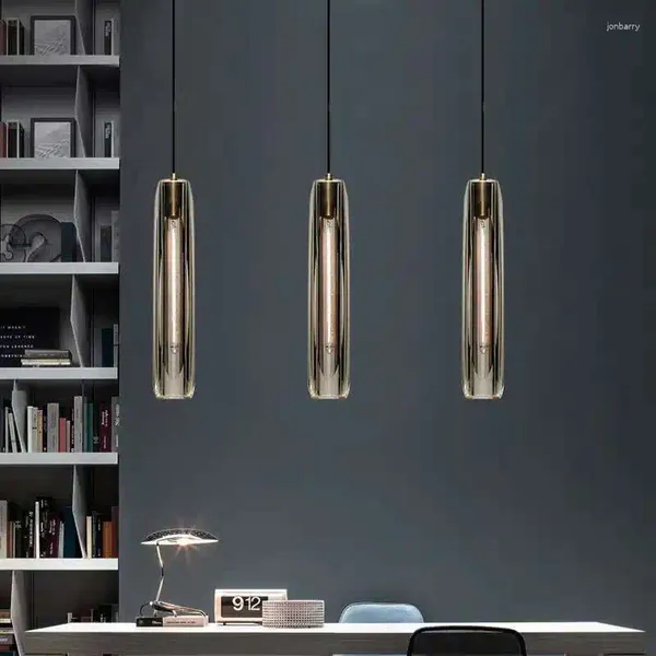 Lámparas colgantes Lámpara de diseño LED nórdica Lámpara colgante de lujo moderna para cocina Comedor Luminaria de noche Suspensión Loft Luminaria