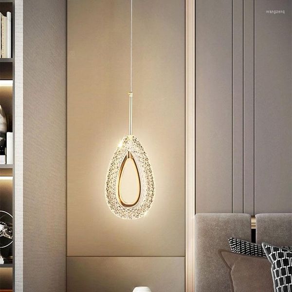 Lámparas colgantes Nordic LED Luz colgante en forma de corazón Iluminación interior moderna Lámpara de noche para el hogar Decoración para sala de estar Araña de lujo de moda