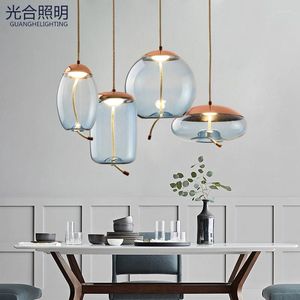 Lampes suspendues Nordic Led Fer Hanglamp Singe Lampe Suspensions Éclairage Commercial Chambre Salon