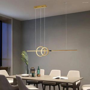 Pendants Light LED nordique pour la salle à manger du bar de cuisine 110V 220V Suspension luminaire