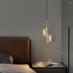 Lampes suspendues Nordic LED Lights Éclairage intérieur Lampe suspendue pour la maison Chevet Salon Décoration Tables à manger Allée Lumière moderne