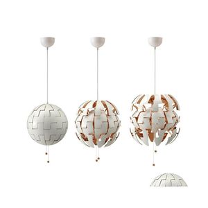 Lampes Suspendues Nordic Led Blanc Globe Lumières Luminaire Réglable Salon Doré Déco Lampe Sphère Luminaires Suspendus Drop Del Dhcxl