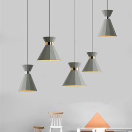 Lampes suspendues éclairage nordique E27 lampe suspendue en résine pour salle à manger chambre chevet allée intérieur moderne décoration maison