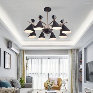 Lampes suspendues Salon nordique Lustre à LED Éclairage pour enfants Plafond de chambre à coucher Lampes d'étude modernes Luminaires en gros