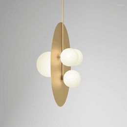 Hanglampen Noordse luminaria pendente deco maison glas slaapkamer ledlichten glans chambre