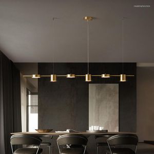 Hanglampen Noordelijke luxe koperlicht Modern plafondhangende lamp voor eetkamer Keukeneiland Slaapkamer Bar Counter Home Lighting