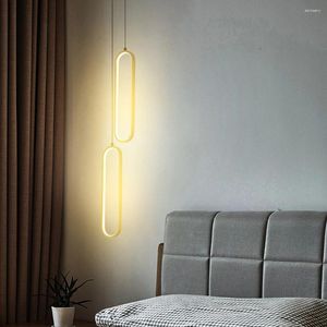 Hanglampen Nordic Luxe LED Kroonluchter Plafondverlichting Voor Slaapkamer Restaurant Woonkamer Hanglamp Armatuur Home Decor