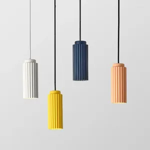 Hanglampen Nordic Minimalistische Slaapkamer Bedlampjes Kleine Enkele Lange Lijn Bar Kroonluchter Moderne Eenvoudige Plafond Hanglamp