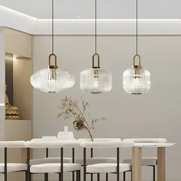 Hanglampen Nordic Minimalistische Glazen Verlichting Japanse LED Kroonluchters Voor Eetkamer Keuken Nachtkastje Woondecoratie Hanglamp