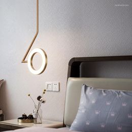 Lampes suspendues nordique minimaliste Lustre lumières lampe Led moderne suspendu chambre chevet luminaires design décor à la maison