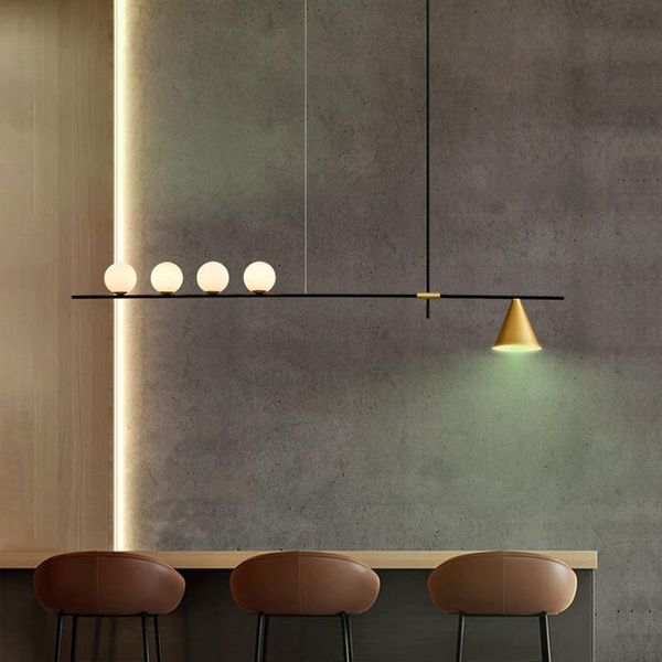 Lámparas colgantes Luces LED modernas minimalistas nórdicas para comedor Accesorios de cocina Decoración de restaurante Suspensión Lámpara colgante Bar LustrePendan