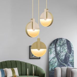 Hanglampen Noordelijke mistlamp goud helder simpele creatieve glazen lichten ontwerpophanging E27 eetkamer koffie zilveren lichte spendant