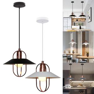 Lampes suspendues nordique moderne en aluminium E27 lumière Table à manger lampe de chevet Bar cuisine salon décor Vintage éclairage industriel LED