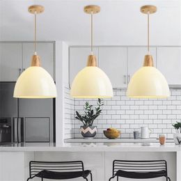 Lámparas colgantes Nordic Modern LED Chandelier Lighting Color Pantalla Luces Dormitorio Living El Hanging Kitchen Fixtures