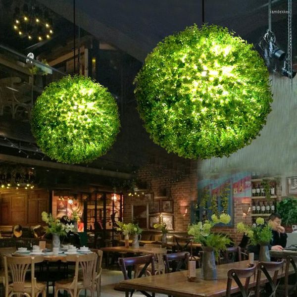 Lampes suspendues Nordic Modern Led Lights Pour Salle À Manger Salon Boutique Luminaire Suspendu Plantes Vertes Mat Fini