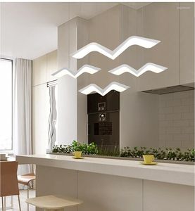 Pendants lampes nordique moderne minimaliste lustre créativité LED Art Living Room Dining Dining Bar