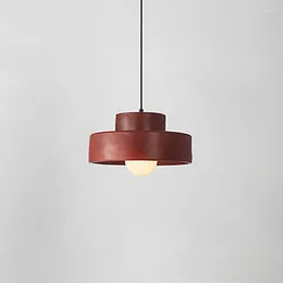 Hanglampen Nordic Nostalgische Eettafel Wabi Sabi Creatieve Hoedstijl Binnen Droplight Foyer Slaapkamer Gastgezin Retro Rood Ation Hangend