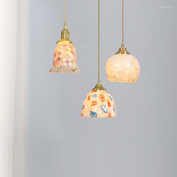 Pendants lampes nordique personnalité simple tête de chambre à coucher lampe de chevet moderne créatif be lit et petit-déjeuner bar bar petit lustre