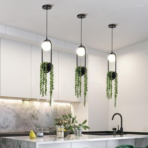 Hanglampen Noordelijke plant hangende planter licht licht skygarden led lamp bloem pot balglas restaurant verlichting woning decor lichten