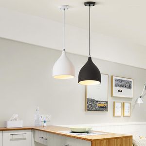 Hanglampen Noordelijke restaurant Licht Led woonkamer Bedkamer Bed Bar Black Bar and White Small Kitchen Study Hanging Suspension Decor Lamp