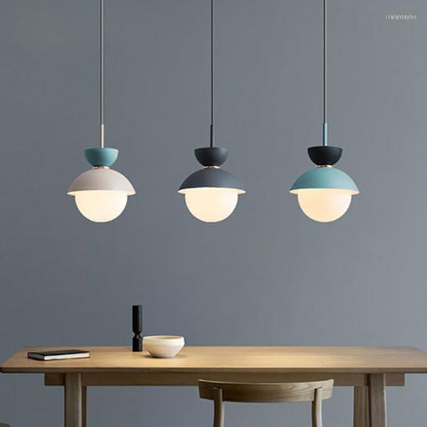 Lampes suspendues nordique rétro industriel E27 lumière noire éclairage intérieur salon décor cuisine suspendu plafond lustre lit