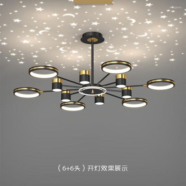 Lámparas colgantes de cielo estrellado nórdico, luces Led superiores para decoración de sala de estar, cama, comedor, lámpara brillante, accesorio de iluminación colgante