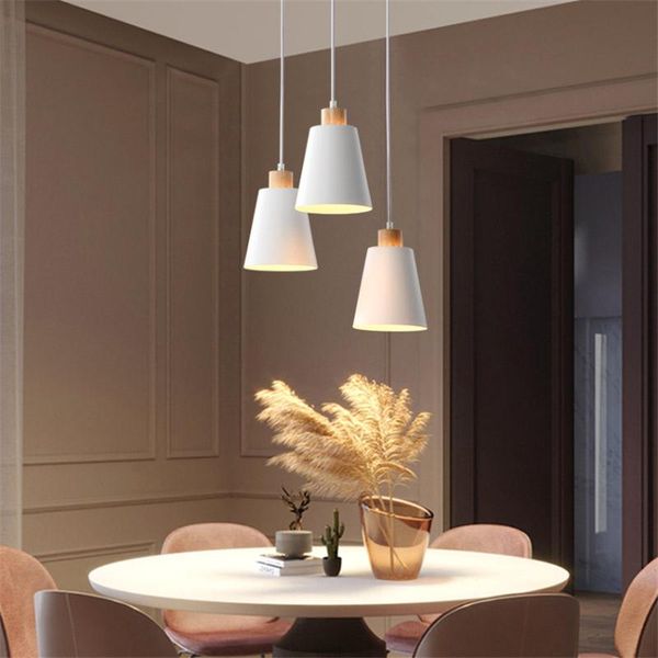 Lampes suspendues nordique blanc fer oiseau lumières chambre chevet restaurant moderne salle à manger lampe décorée luminaires suspendus
