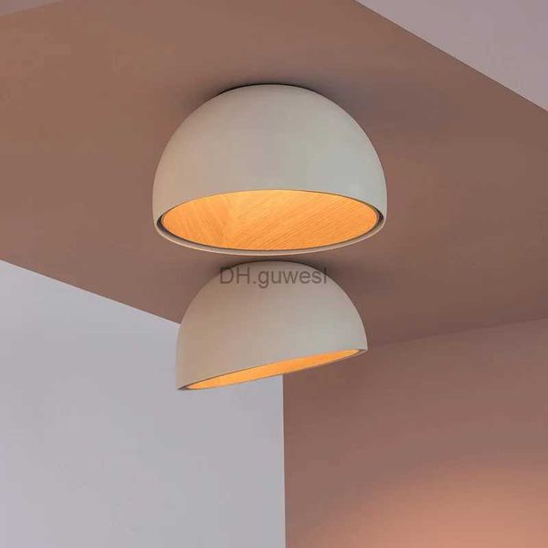 Lampes suspendues Lustre de plafond en bois nordique moderne Duo plafonnier pour Hall salon balcon Restaurant créatif plafonnier incliné YQ240201