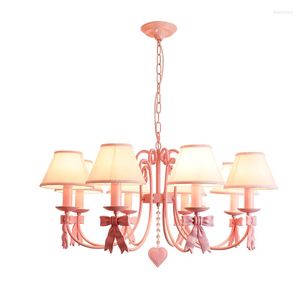 Hanglampen roze kroonluchter verlichting prinses kamer slaapkamer kroonluchters kinderlamp e14 led rood voor leven
