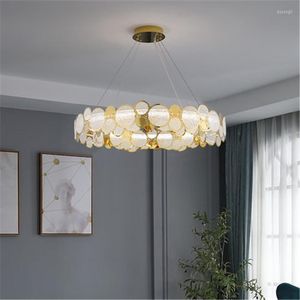 Lampes suspendues Post-moderne lustre atmosphère simple salon LED salle à manger chambre magasin de vêtements éclairage