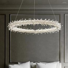 Hanglampen na moderne luxueuze K9 kristallen lichten kunst deco cirkel woonkamer kroonluchter salon hangende lamp led luminarias
