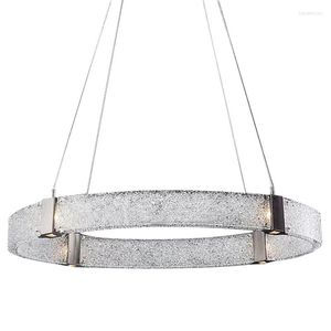 Hanglampen Postmoderne Luxe Diamond Ring Led Glass Lights Designer Eenvoudige Keuken Armaturen Woonkamer Restaurant Studio