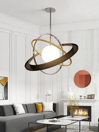 Lampes suspendues Post-moderne minimaliste planétaire lustre lustre personnalité nordique salon salle à manger chambre lampe planète pour enfants