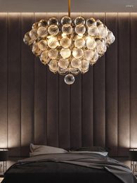 Hanglampen Postmoderne Creatieve Glazen Bubble Ball Kroonluchter Licht Luxe Eetkamer Woonkamer Home Designer Studeerkamer Lam