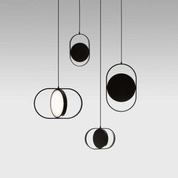 Lampes suspendues Personnalité créative postmoderne Simple Lustre en fer forgé Style nordique Salon Art Restaurant Chambre Chevet LED Lam