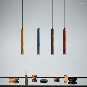 Hanglampen Postmodern Industrieel Beton LED Hanglampen Decoratie Industrieel Creatief Ontwerper Kunst Lange Hoofdlamp