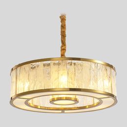 Lampes suspendues lumière postmoderne lustre de luxe créatif Style chinois salon salle à manger lampe en acier inoxydable nuage
