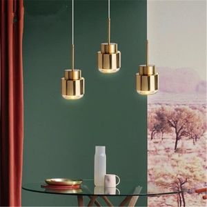 Hanglampen postmodern licht luxe metaalwerk klein kroonluchter goud eenvoudige modelkamer restaurant koffiebar coffee lamp led led bollen IRO