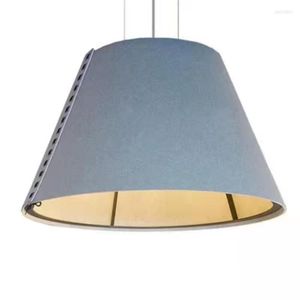 Hanglampen postmodern geluid isolatie katoenen buis kroonluchter slaapkamer woonkamer club dineren banket hal rode loper decoratieve lamp