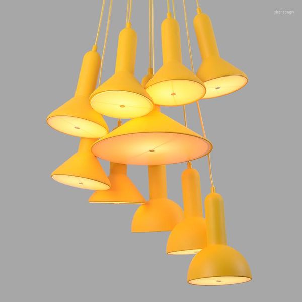 Lampes suspendues Restaurant Atmosphère Minimaliste Moderne Mode Personnalité Créative Lustre Décoratif Italien
