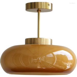 Hanglampen Retro Opknoping Plafondlamp Glas Nordic Messing Lamp Binnenverlichting Badkamer Woonkamer Decoratie