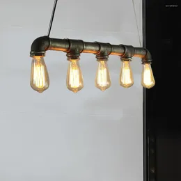 Lampes suspendues Rétro Industriel Steampunk Tuyau d'eau Lustre Lumière Loft Plafonnier