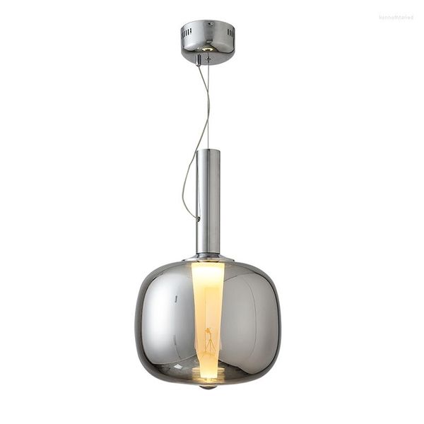 Lampes suspendues Rose Gold LED Glass Light Good Hanging Modern Lighting Design Indoor Home Decor