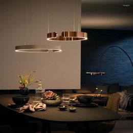Hanglampen rond kroonluchter Noordse ringen plafondlamp eetkamer woonkamer keuken slaapkamer indoor c-vormig