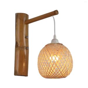 Hanglampen Rustieke Rattan Wall SCONCE geweven lamp armatuur voor restaurantfeestje