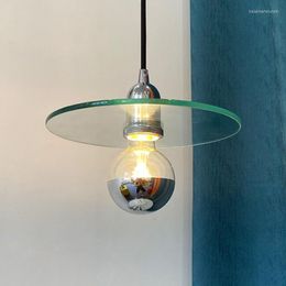 Lampes suspendues Simple verre clair lumière cuisine créative chambre café E27 lampe suspension intérieure suspension éclairage Luminai
